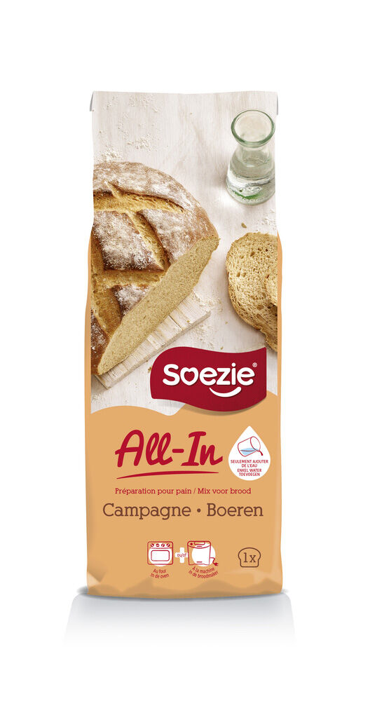 Soezie All-in-mix Boerenbrood - Broodmeel - 0.5 Kilogram