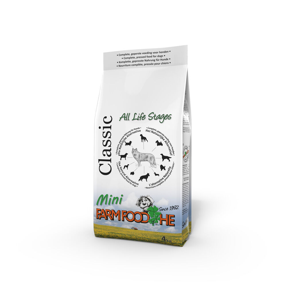 Farm Food HE Classic Mini - Hondenvoer - 4 Kilogram - rund Farm Food HE Classic Mini - Hondenvoer - 4 Kilogram - rund