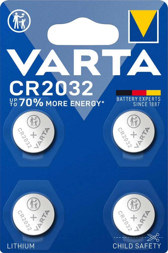VARTA CR2032 Lithium - Knoopcelbatterij VARTA CR2032 Lithium - Knoopcelbatterij
