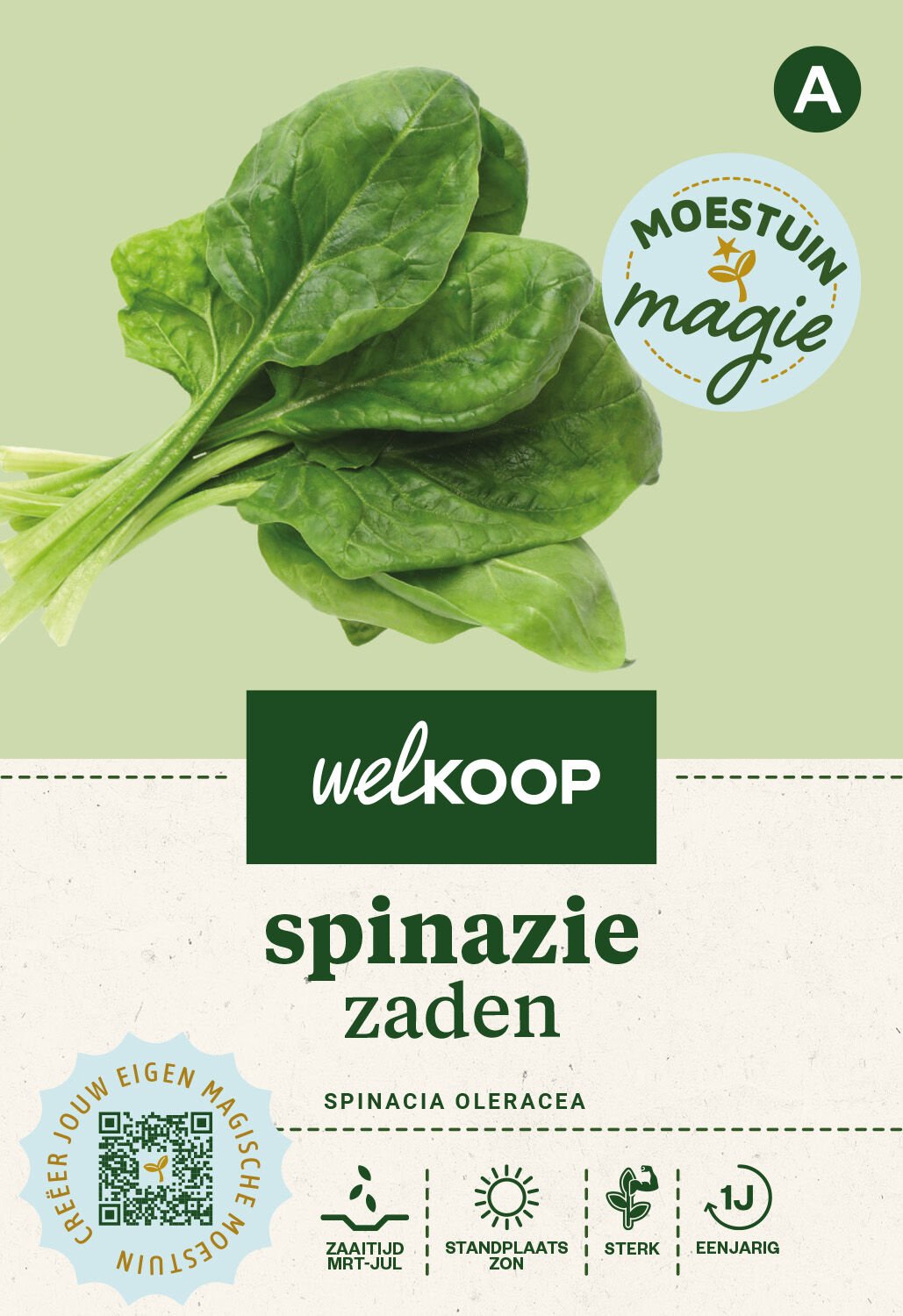 Welkoop Moestuin Magie - Spinazie Zaden Welkoop Moestuin Magie - Spinazie Zaden