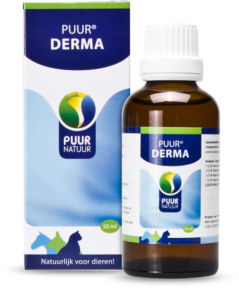 Puur Derma Jeuk - Huid- en Vachtverzorging Hond - Kat - Paard - 50 Milliliter