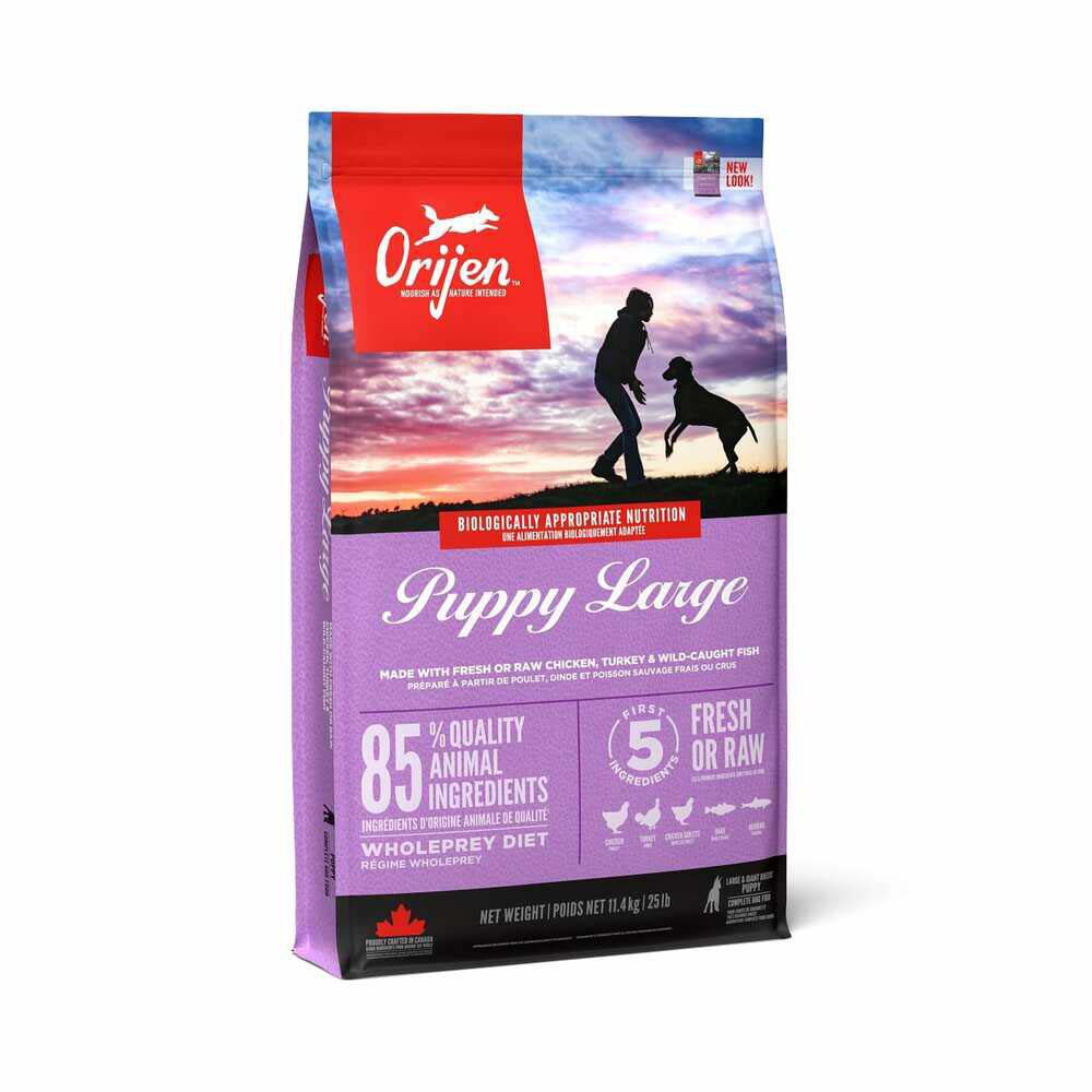 Orijen Puppy Large Breed Whole Prey - Hondenvoer - 11.4 Kilogram - kip