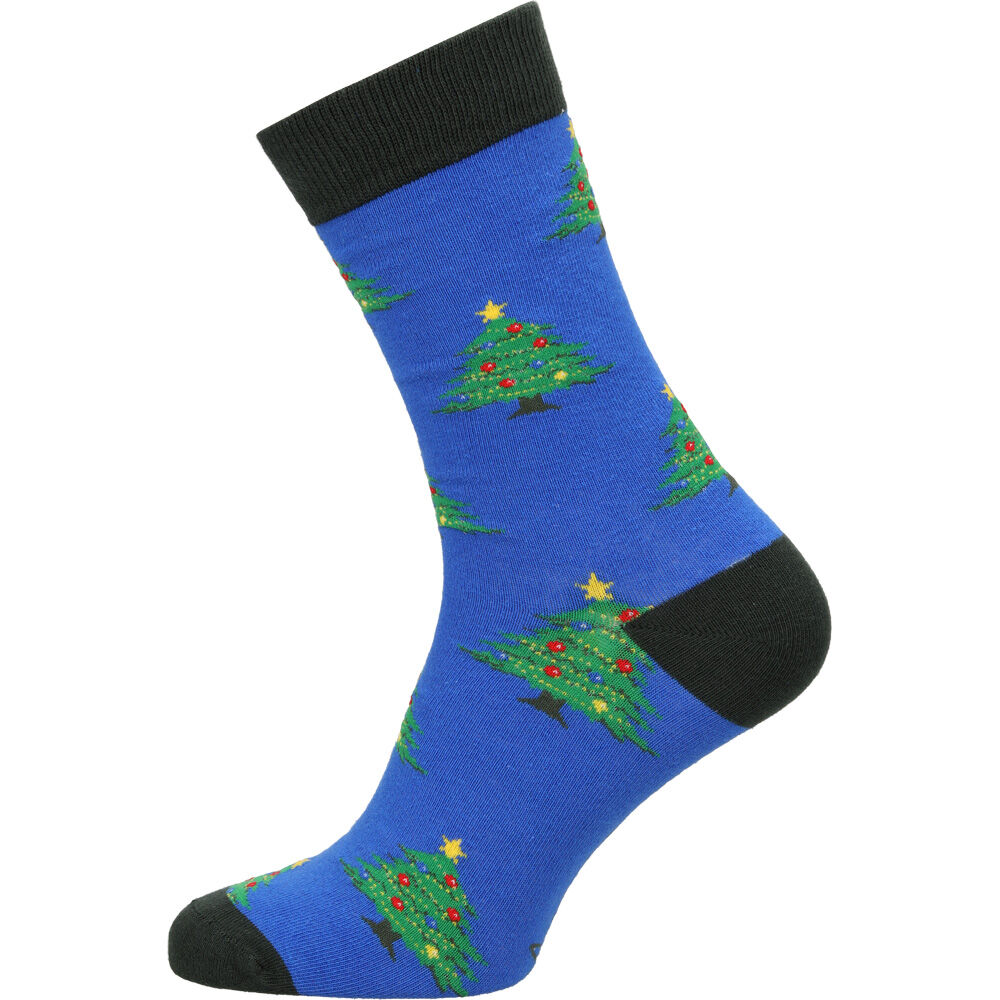 Welkoop Fun Kerst Boom - Sokken - Blauw - 43-46