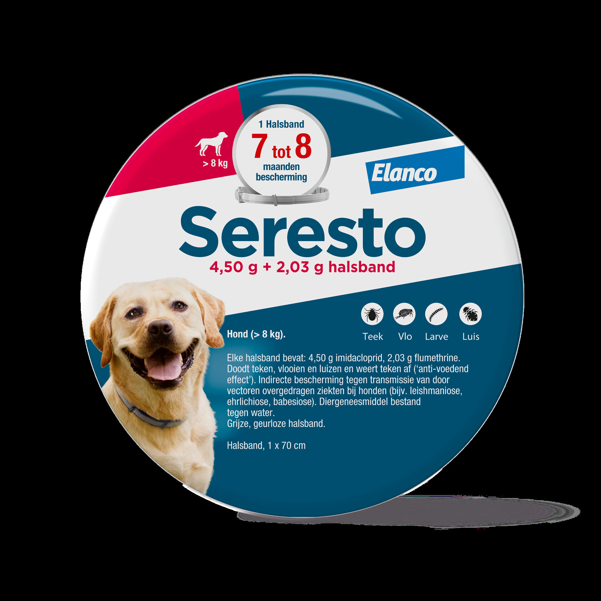 Seresto - Anti Teken- en vlooienband Hond - L/XL Seresto - Anti Teken- en vlooienband Hond - L/XL
