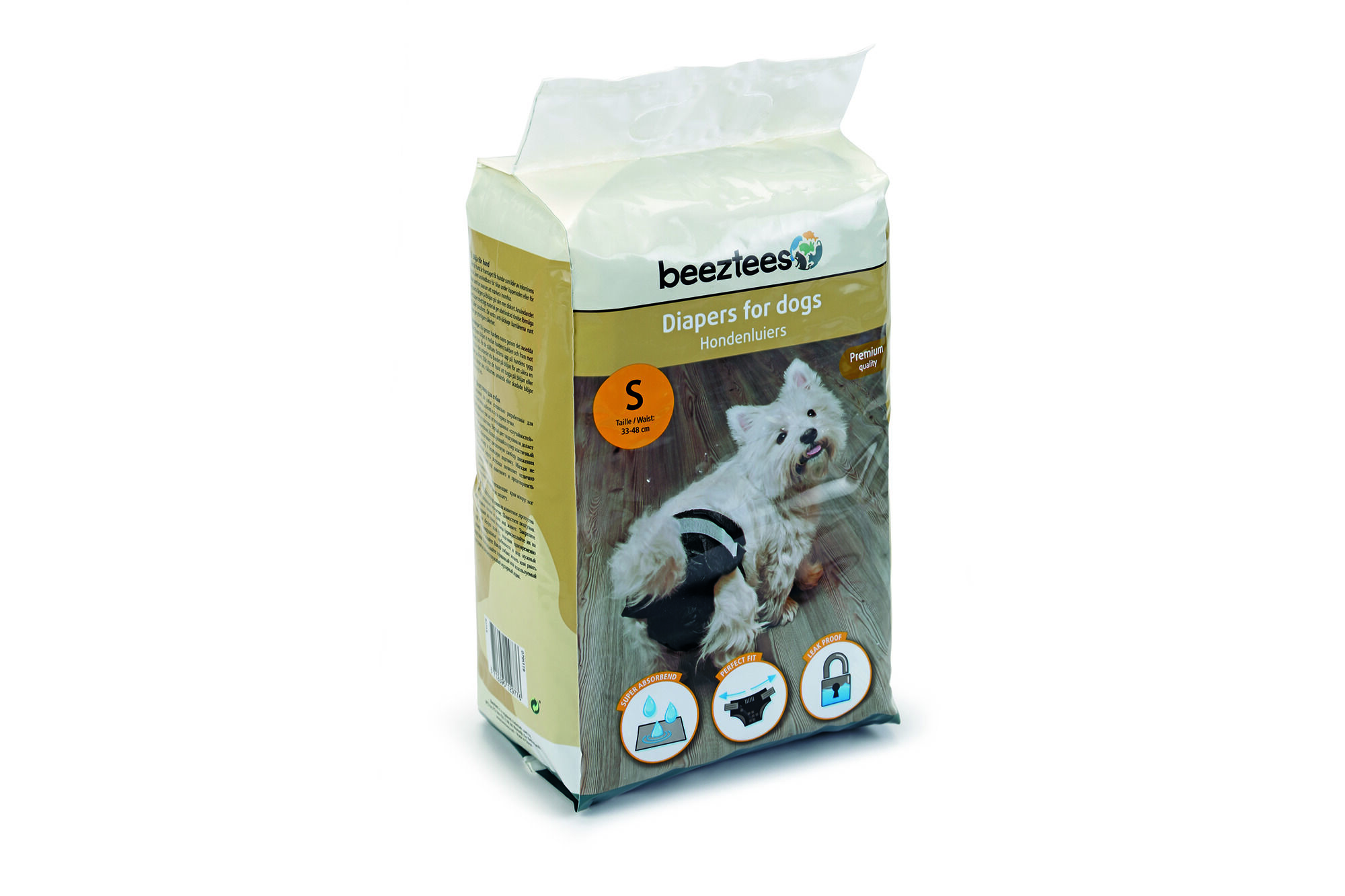Beeztees Hondenluier - 20 Stuks - Zwart - S