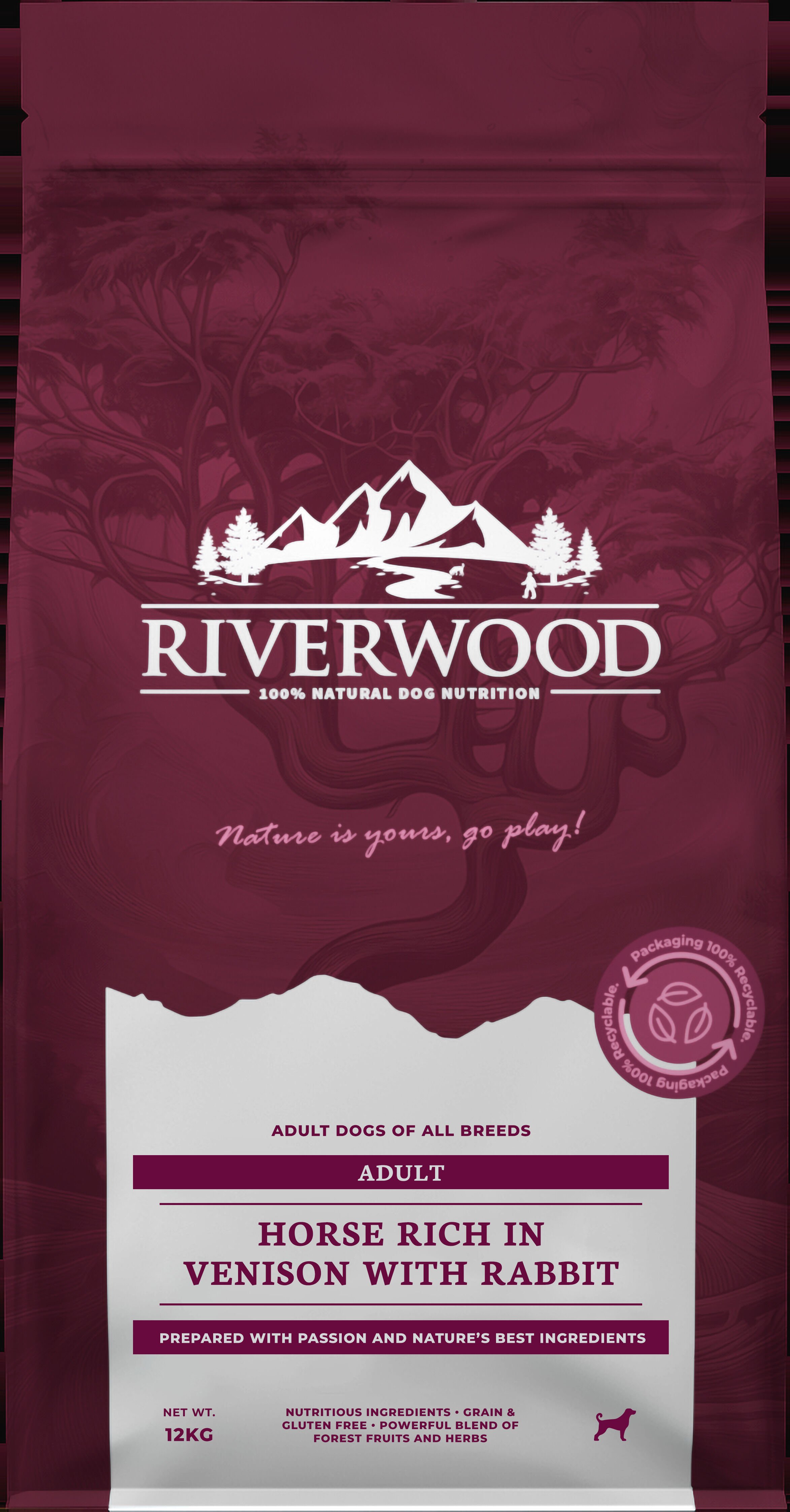 Riverwood Adult - Hondenvoer - 12 Kilogram Riverwood Adult - Hondenvoer - 12 Kilogram