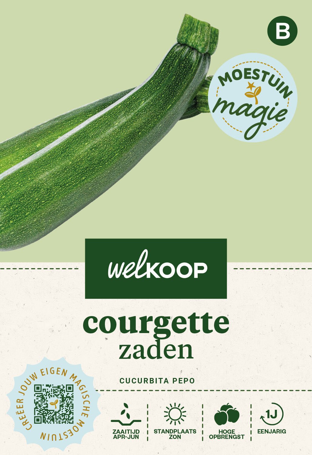 Welkoop Moestuin Magie - Courgette Zaden Welkoop Moestuin Magie - Courgette Zaden