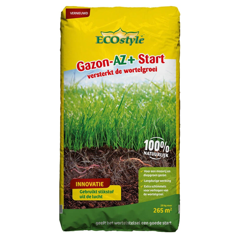 ECOstyle Gazon-AZ Start - Gazonmeststof - 265 m2 - 20 Kilogram ECOstyle Gazon-AZ Start - Gazonmeststof - 265 m2 - 20 Kilogram