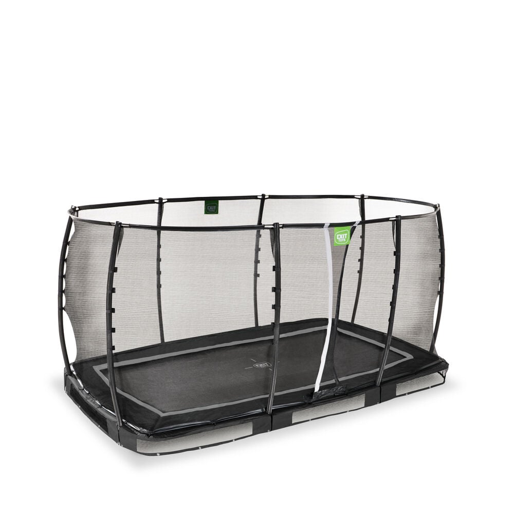 EXIT Allure Premium - Inground trampoline - Zwart - 244x427 cm