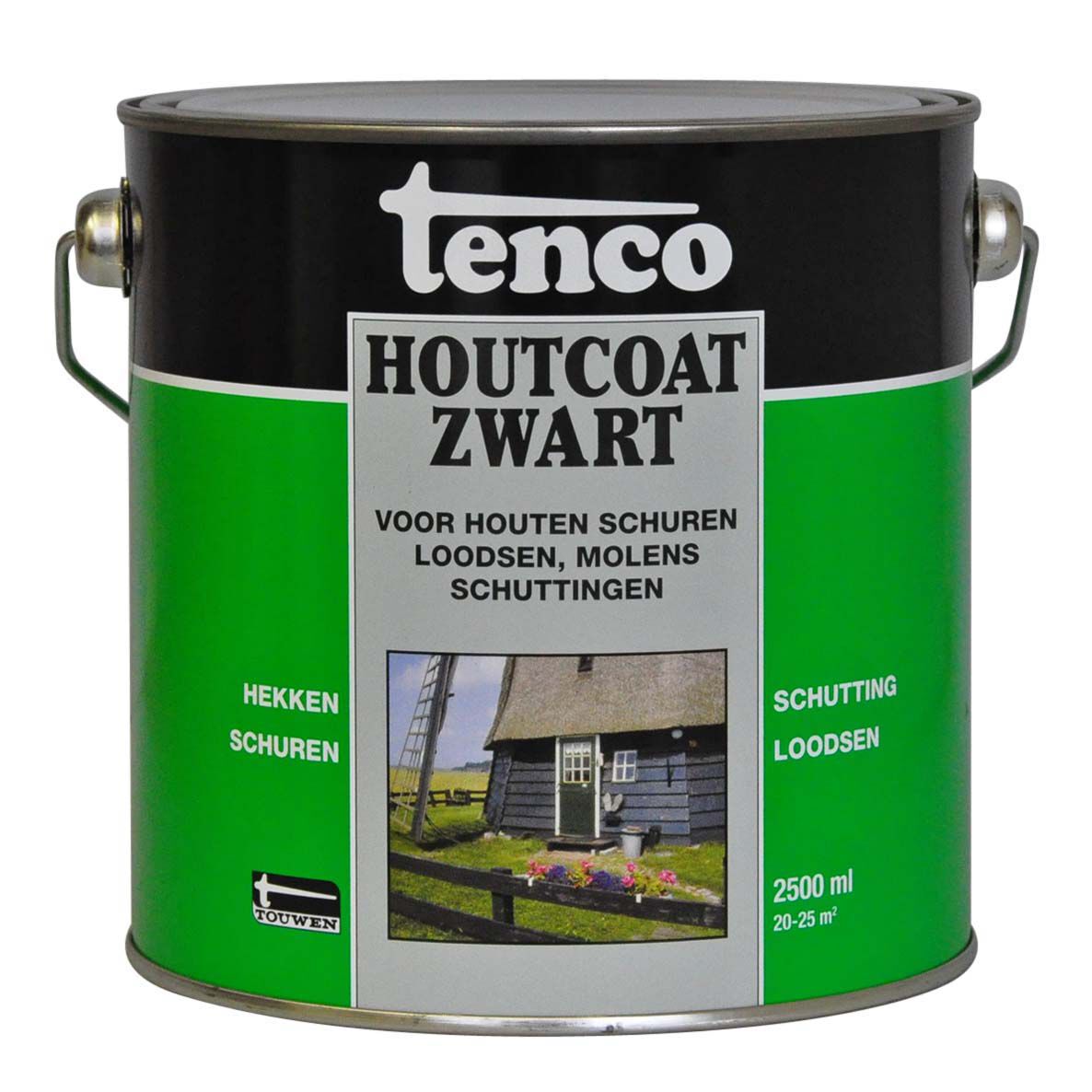Tenco - Houtcoat - 2.5 Liter - Zwart Tenco - Houtcoat - 2.5 Liter - Zwart