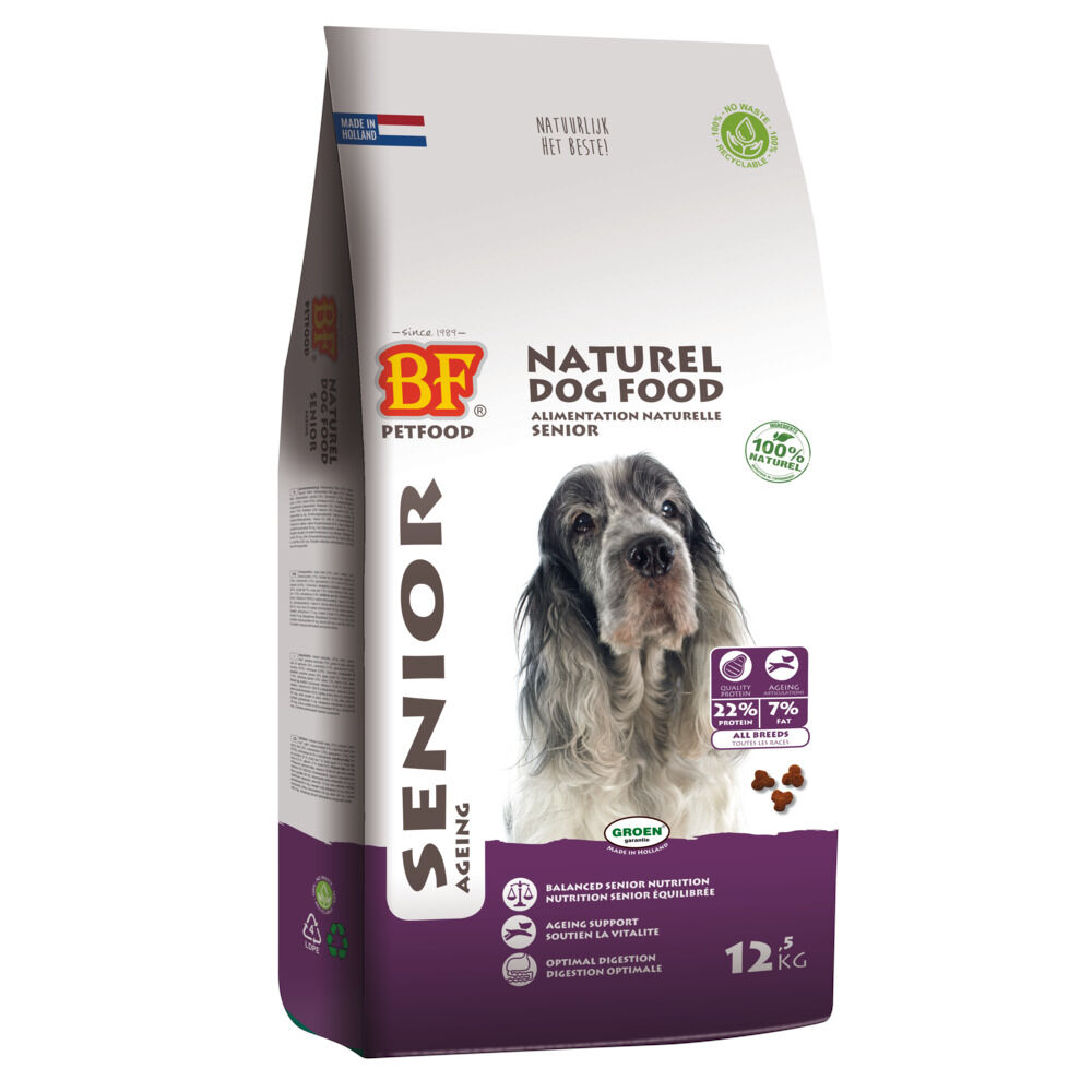 BF Petfood Senior - Hondenvoer - 12.5 Kilogram - rund BF Petfood Senior - Hondenvoer - 12.5 Kilogram - rund