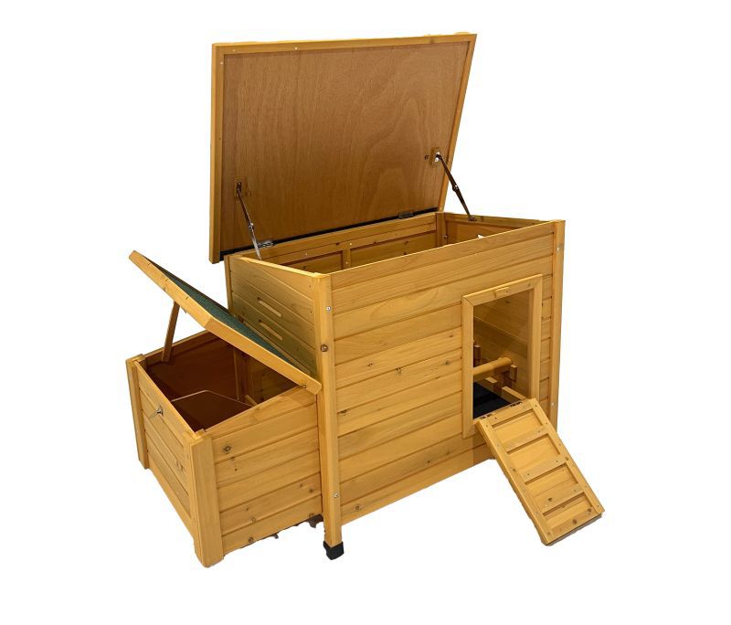 Natura - Kippenhok - Bruin - Links