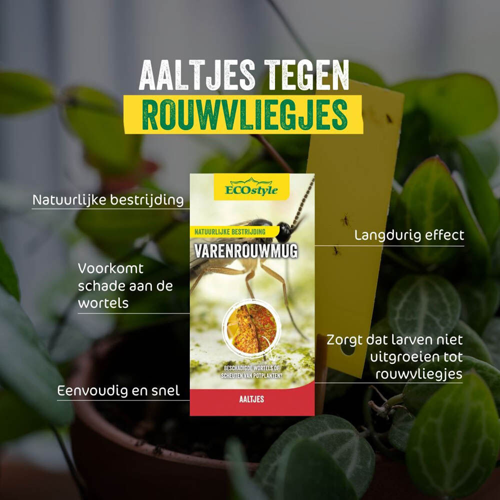 ECOstyle Aaltjes - tegen Varenrouwmug / Rouwvlieg - 5 m2