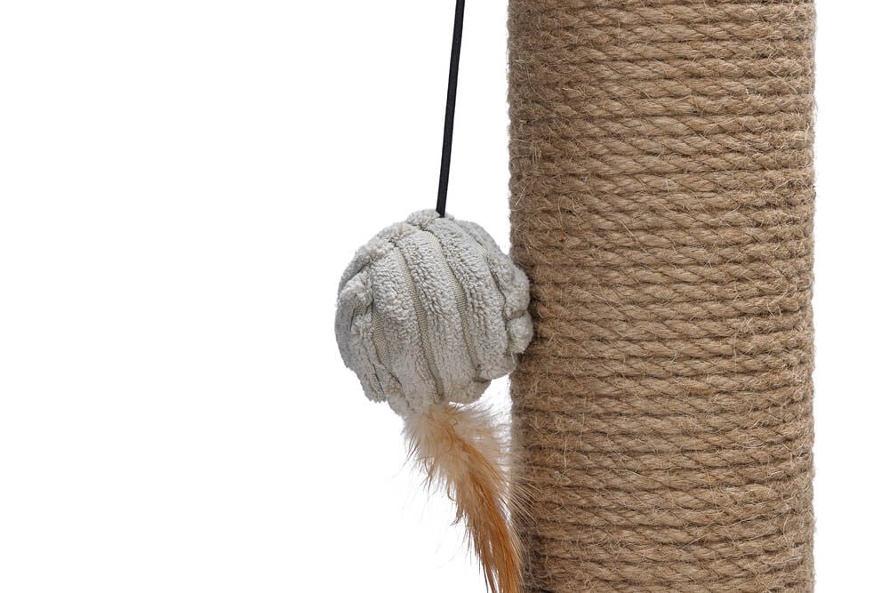 Designed by Lotte Ribbed - Krabpaal - Lichtgrijs - 41x41x70 cm