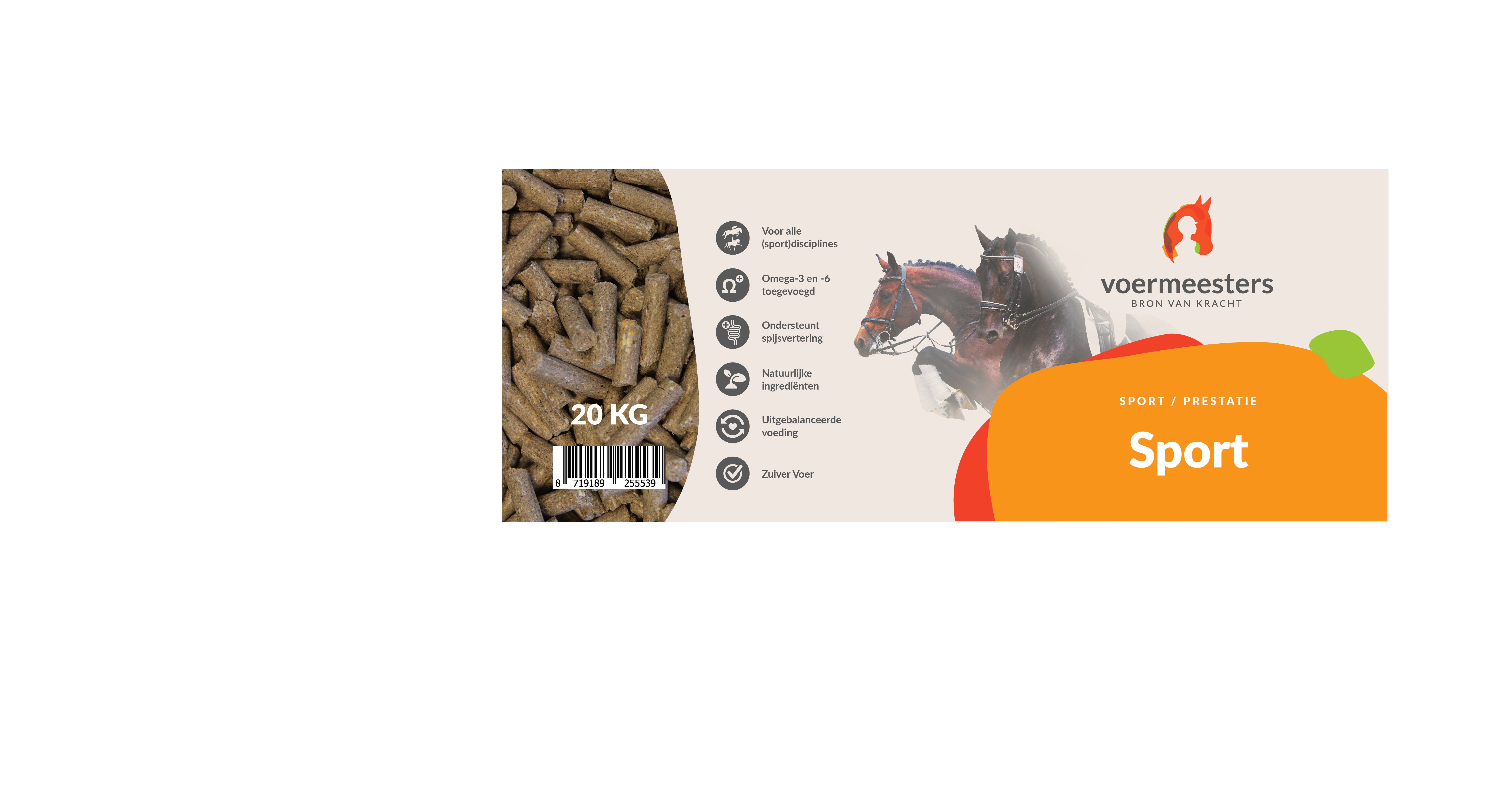 Voermeesters Sport - Sport/ Prestatie - 20 Kilogram - Zak