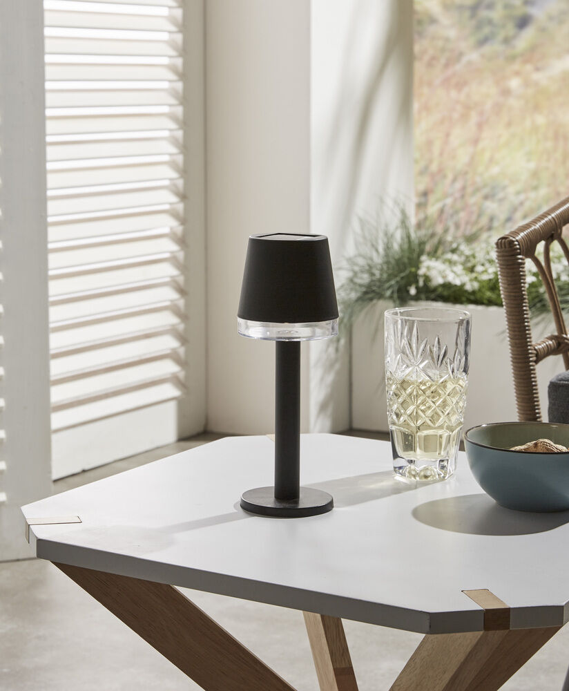 Luxform Cala d'Or - Tafellamp - Zwart - Warm wit