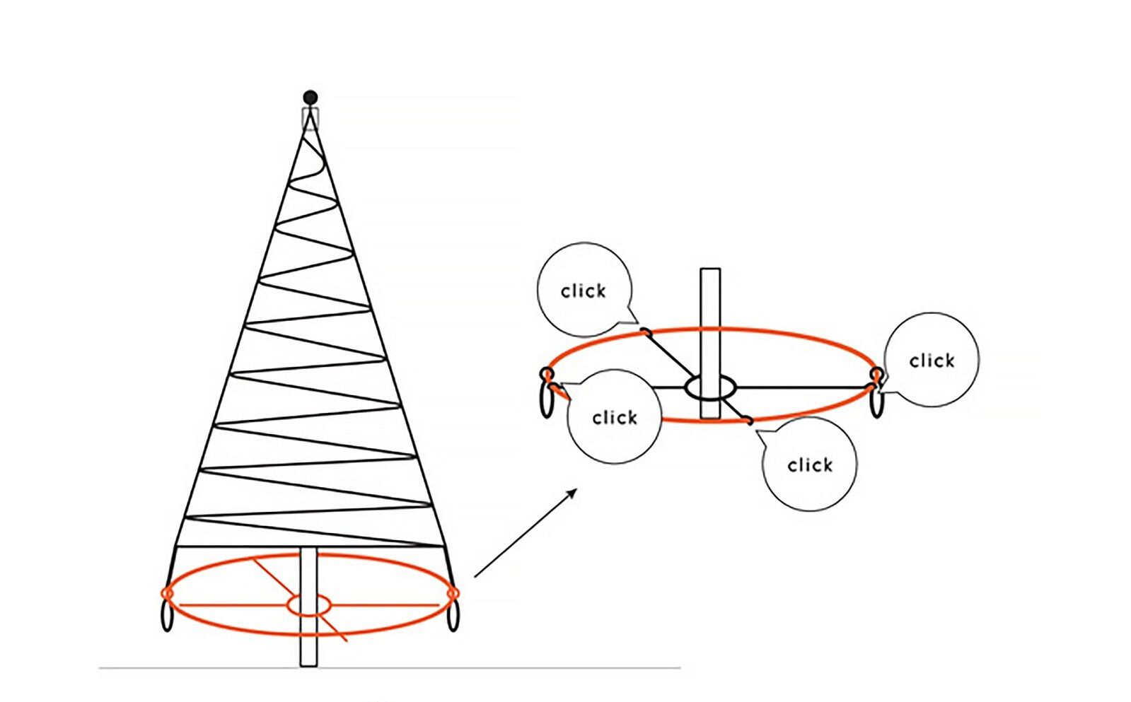 Fairybell Kerstboomring Bottom Cross
