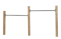 Swing King - Duikelrek dubbel - Bruin - Hout