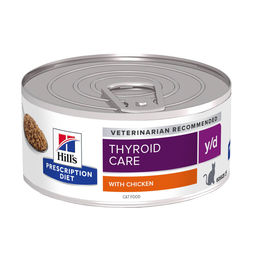 Hill's Prescription Diet Thyroid Care y/d - Kattenvoer - 156 Gram - kip Hill's Prescription Diet Thyroid Care y/d - Kattenvoer - 156 Gram - kip