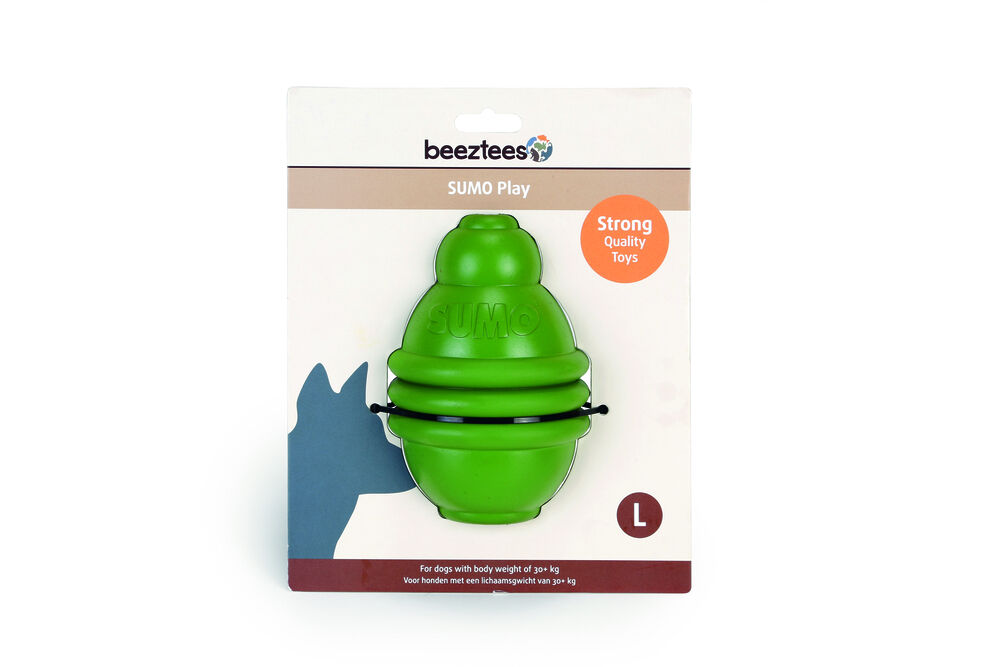Beeztees Sumo Play - Vulbaar Hondenspeelgoed - groen - 15x20x10.8 cm - L
