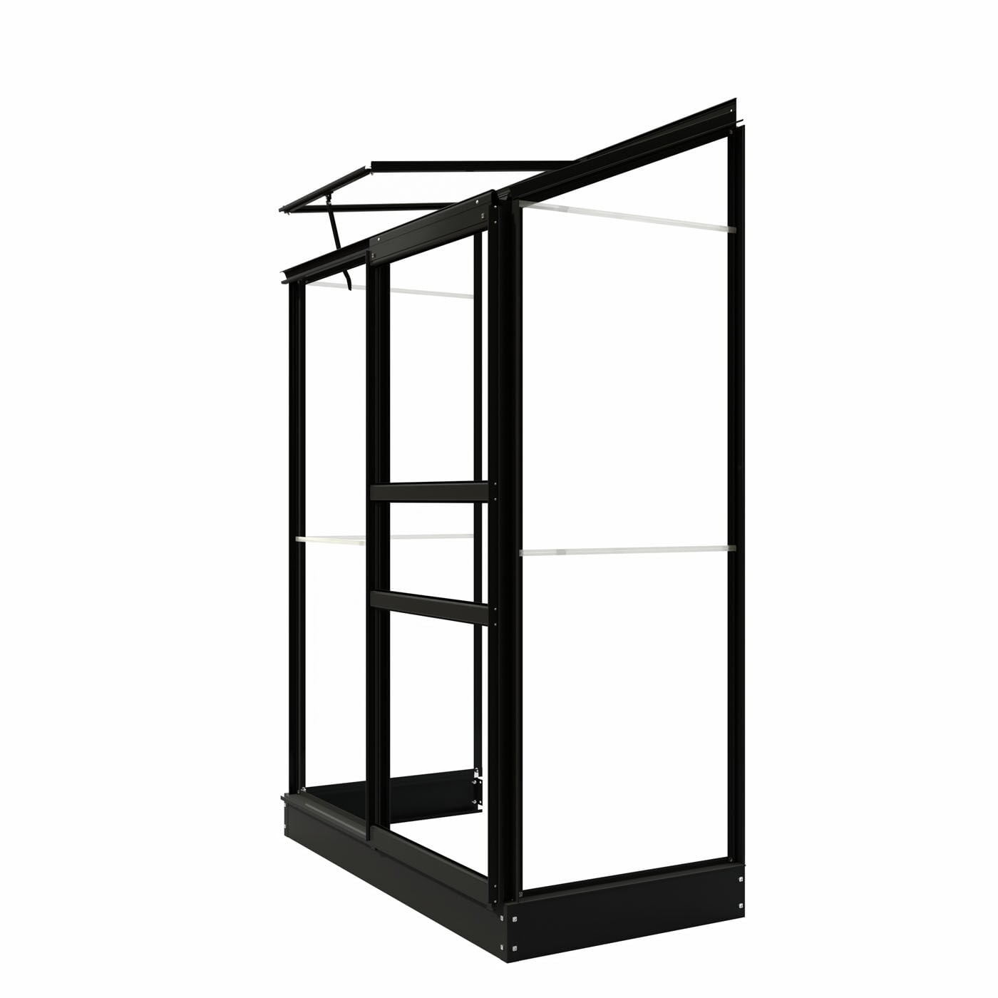 Royal Well Emma I - Muurkas - Zwart - 194x132x69 cm - Veiligheidsglas