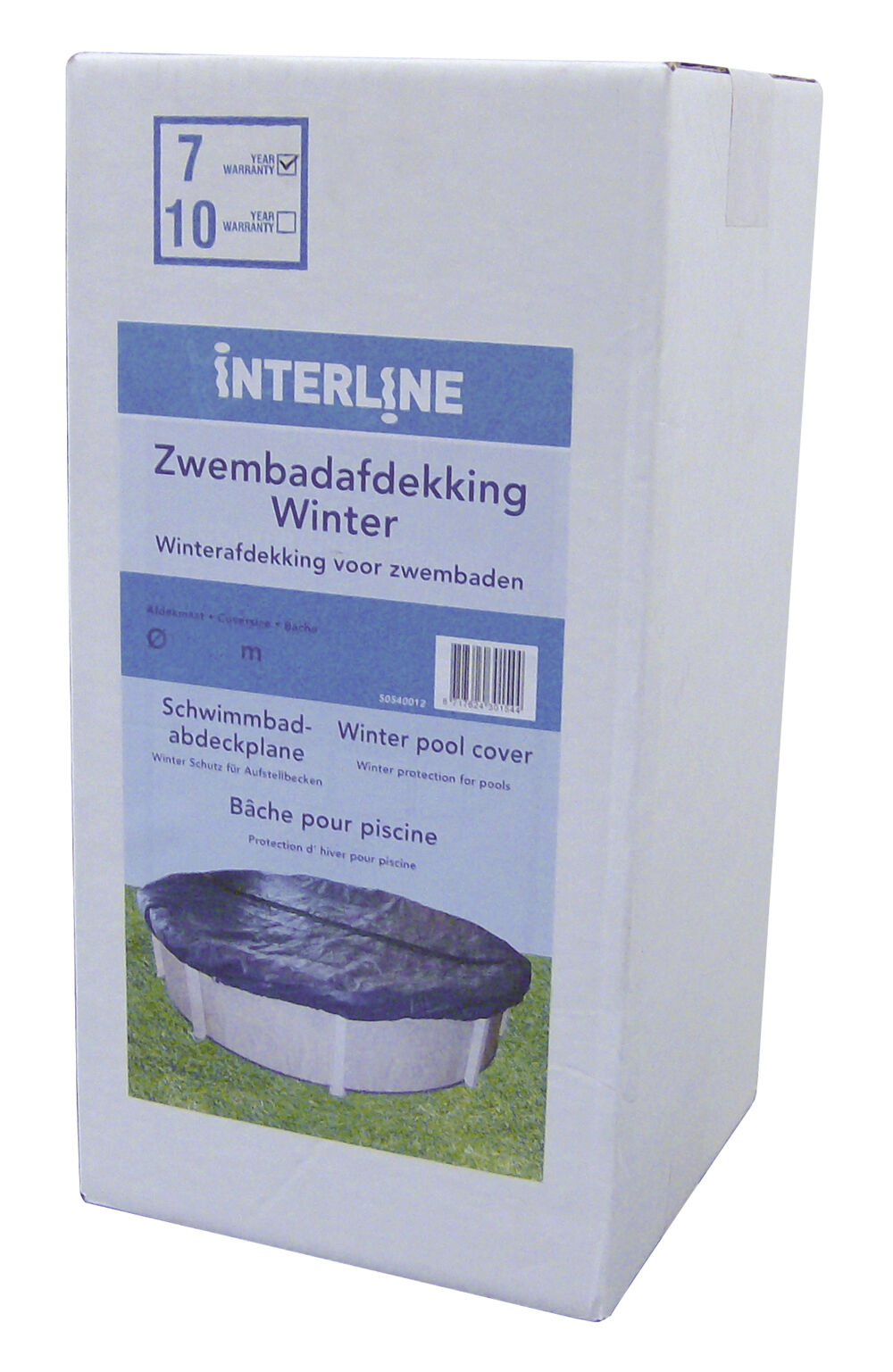 Interline Winter - Afdekzeil - Zwart / Zilver - 1x640x1250 cm
