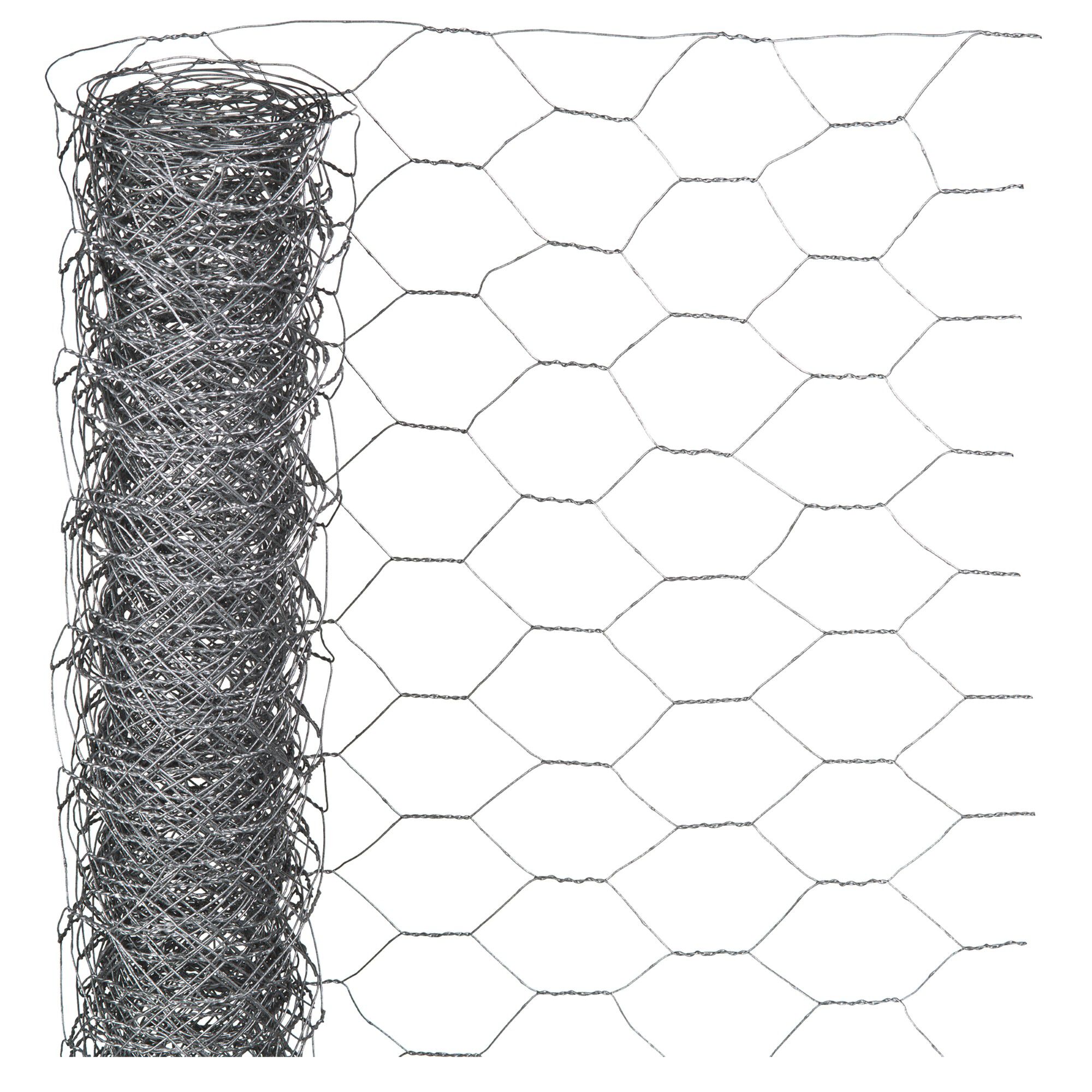 Nature zeshoekig verzinkt 25mm - Gaas - 50 cm - 50x2500 cm - 2500 cm Nature zeshoekig verzinkt 25mm - Gaas - 50 cm - 50x2500 cm - 2500 cm