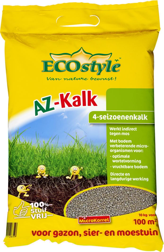 ECOstyle Gazon AZ-Kalk - 4-seizoenenkalk - 135 m2 - 10 Kilogram