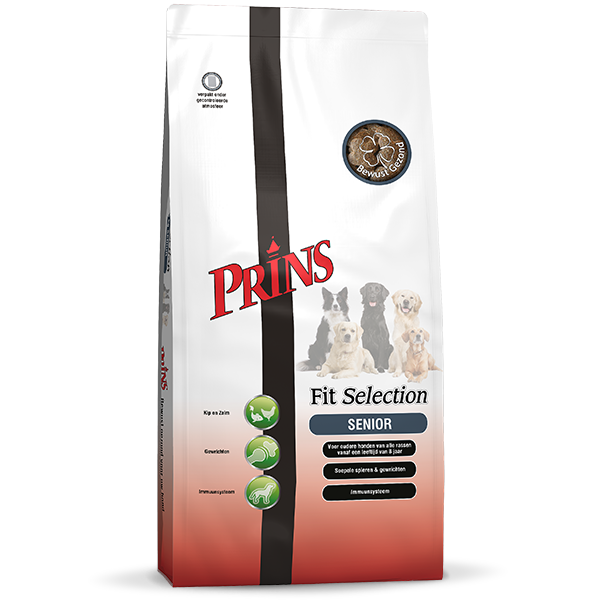 Prins Fit Selection Senior - Hondenvoer - 15 Kilogram - kip Prins Fit Selection Senior - Hondenvoer - 15 Kilogram - kip