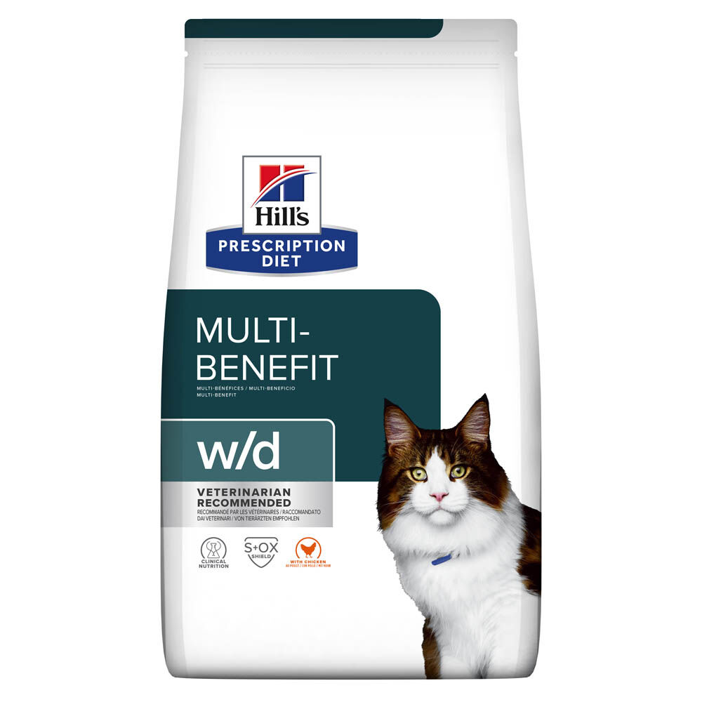 Hill's Prescription Diet Multi Benefit w/d - Kattenvoer - 3000 Gram - kip Hill's Prescription Diet Multi Benefit w/d - Kattenvoer - 3000 Gram - kip