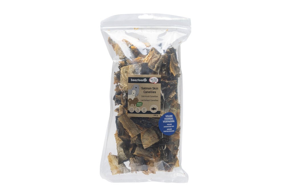 Beeztees Zalmhuid - Hondensnack - 150 Gram - zalm Beeztees Zalmhuid - Hondensnack - 150 Gram - zalm