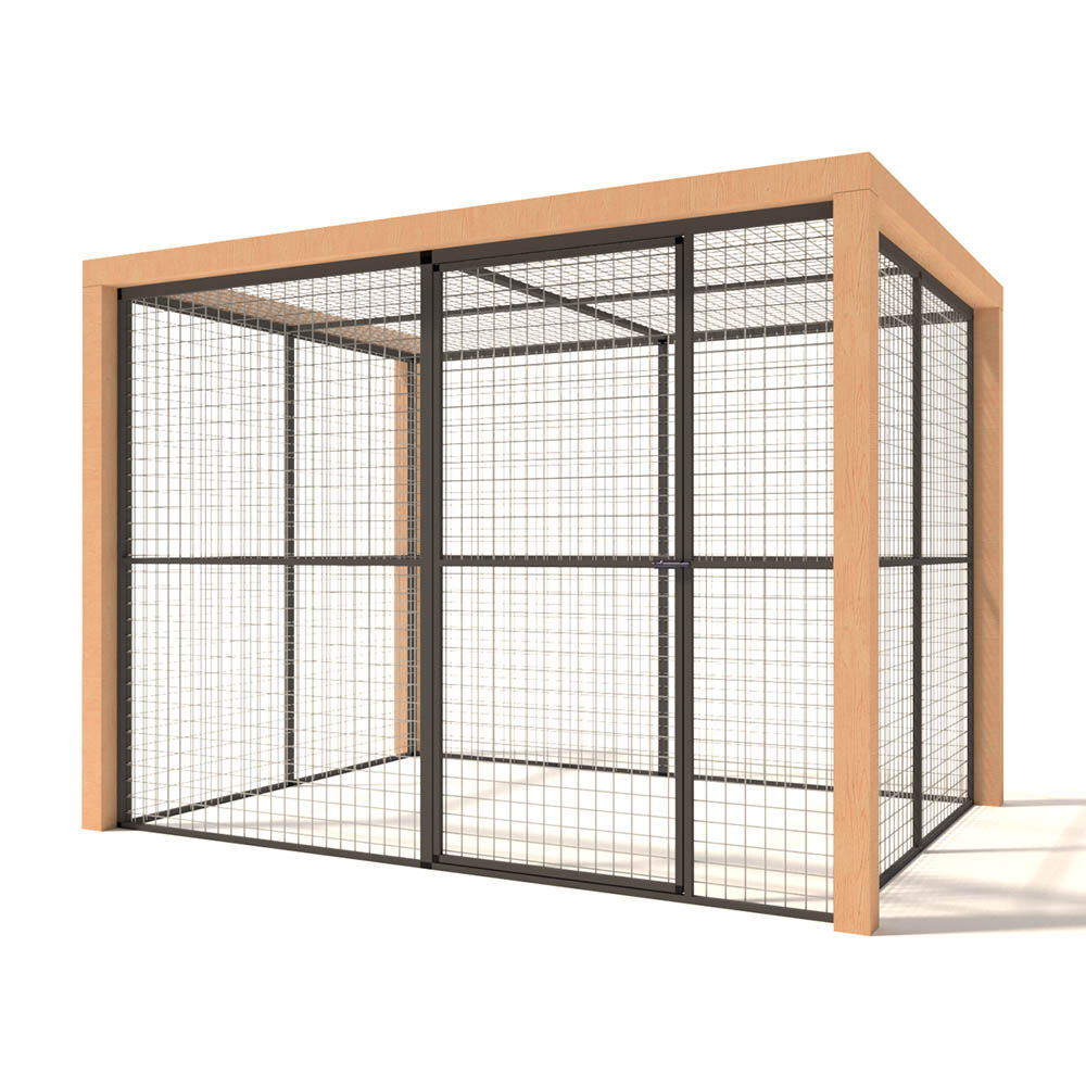 Glorenza Olivia - Kattenren - Antraciet - 187x190x260 cm Glorenza Olivia - Kattenren - Antraciet - 187x190x260 cm