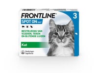 Frontline Spot On - Vlooien en tekenpipet - 3 pipetten - 3 Stuks
