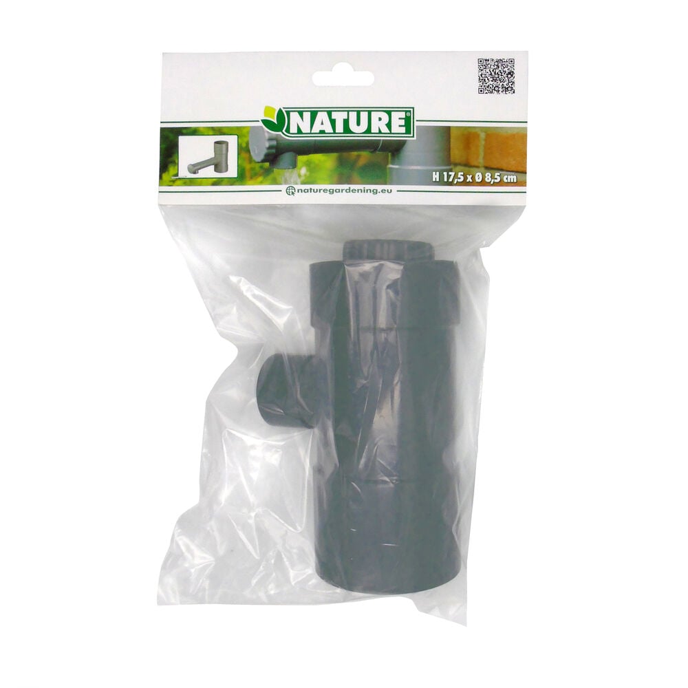 Nature - Regenton vulautomaat met draaiknop 80mm - Grijs