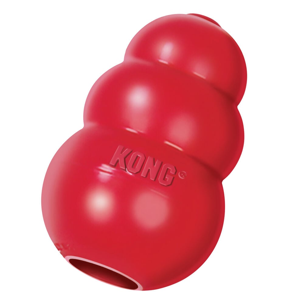 Kong Classic - Vulbaar Hondenspeelgoed - rood - 10x6.5x6.5 cm - L