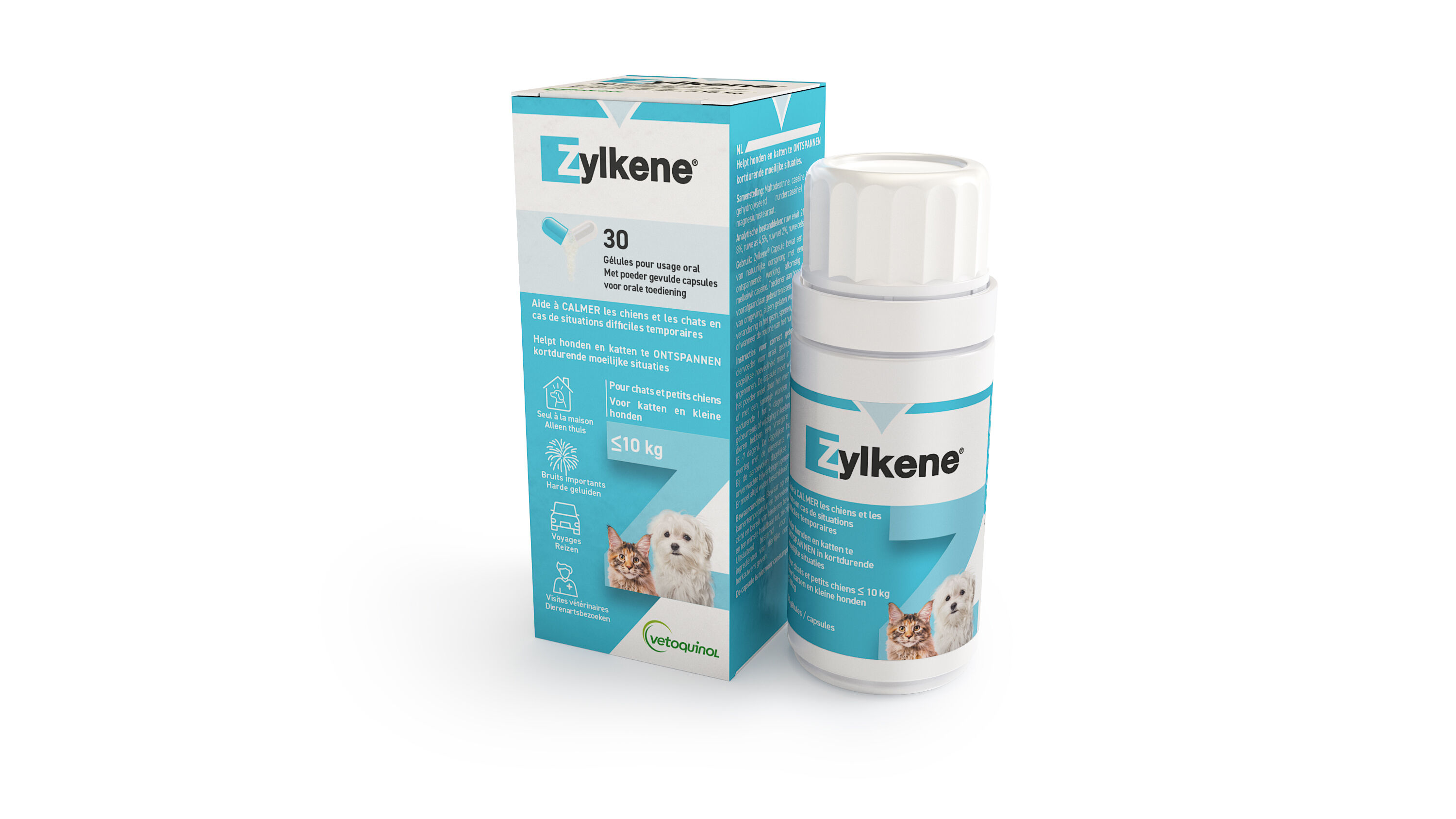 Zylkene Capsule - Honden <10kg - Anti stressmiddel Hond - 30 Stuks - S Zylkene Capsule - Honden <10kg - Anti stressmiddel Hond - 30 Stuks - S