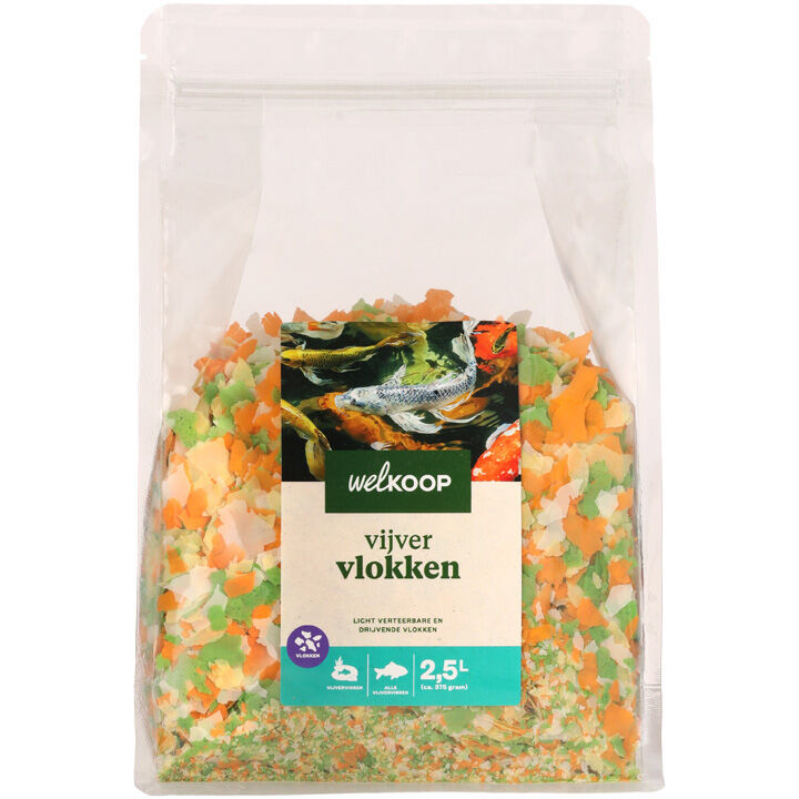 Welkoop Vijvervlokken - Vijvervissenvoer - 2.5 Liter Welkoop Vijvervlokken - Vijvervissenvoer - 2.5 Liter