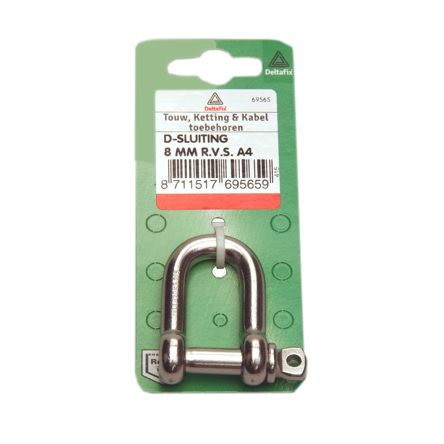 Deltafix 8 mm - D-sluiting - 0.8 cm Deltafix 8 mm - D-sluiting - 0.8 cm