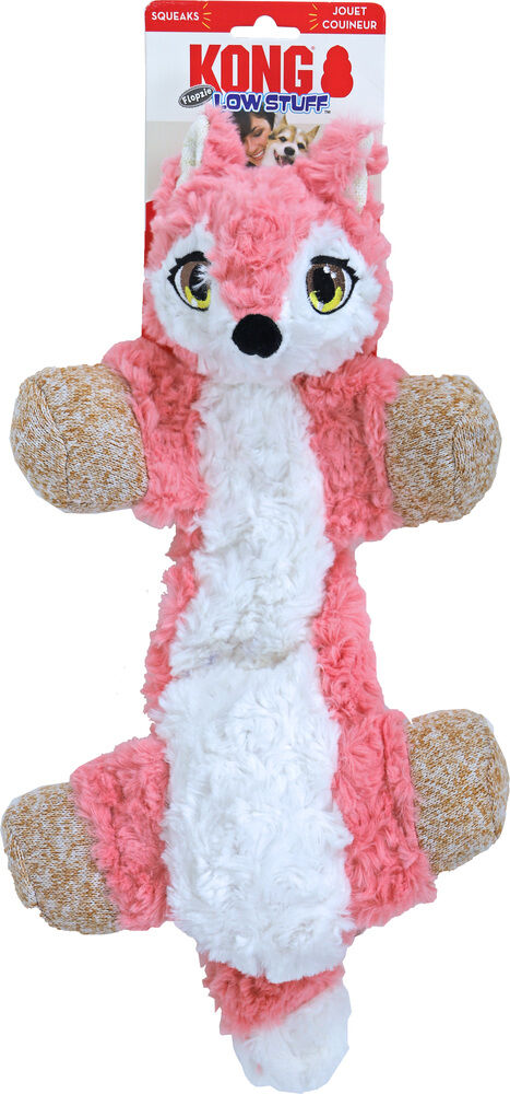 Kong Low Stuff Flopzie Vos Knuffel - Hondenspeelgoed