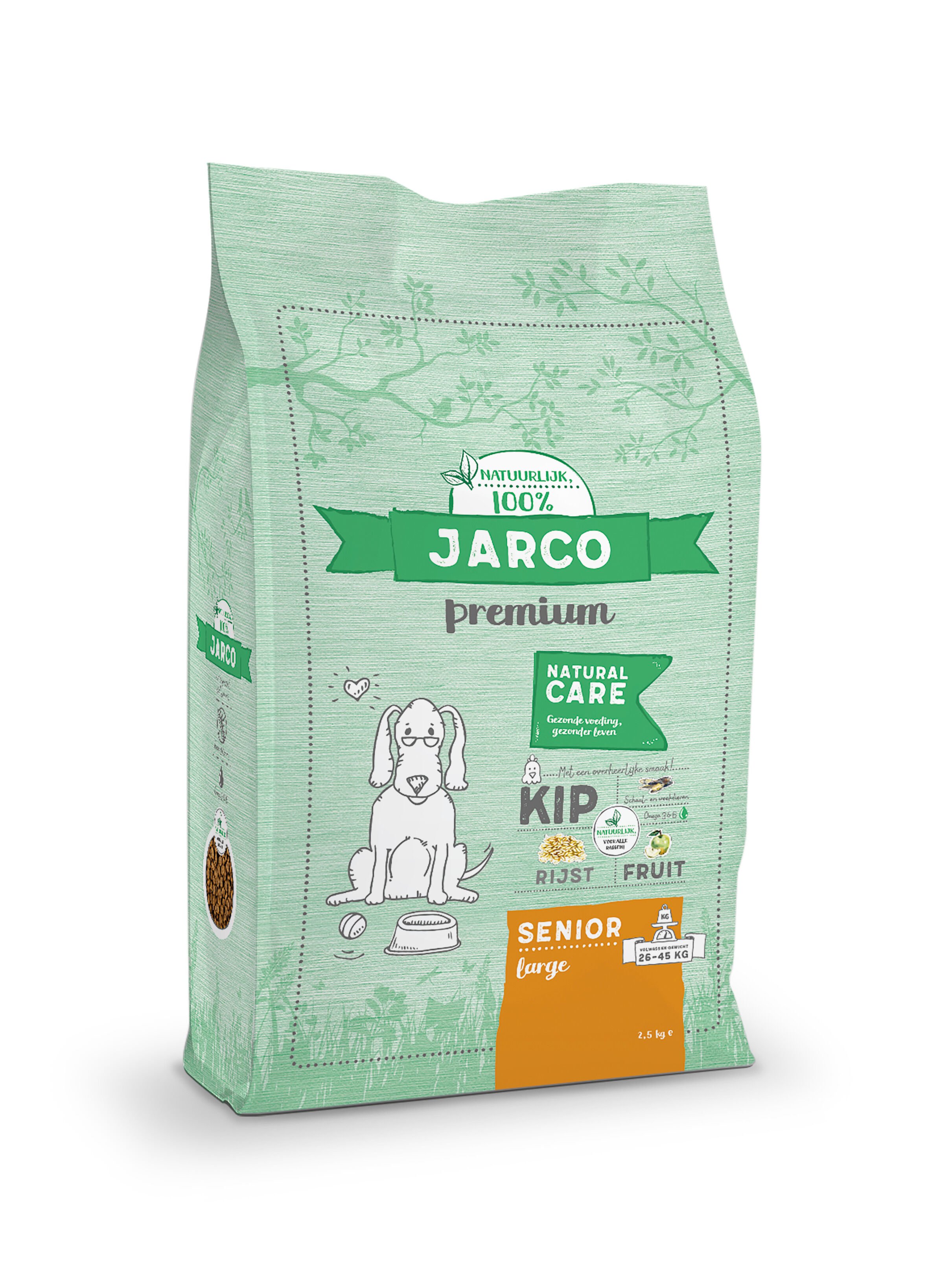 Jarco Dog Large Senior - Hondenvoer - 15 Kilogram - kip