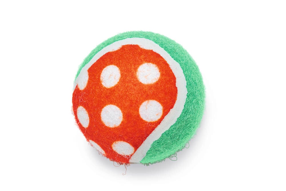 Beeztees Tennisballen - Kerst Hondenspeelgoed - Rood - 6.5x6.5x6.5 cm