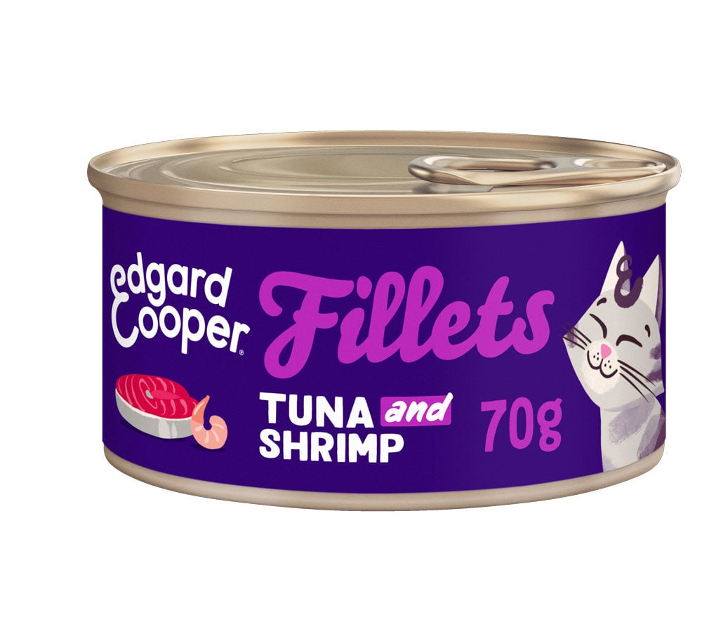 Edgard & Cooper Filets - Kattenvoer - 70 Gram - scampi, tonijn Edgard & Cooper Filets - Kattenvoer - 70 Gram - scampi, tonijn