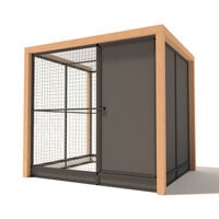 Glorenza Alfred - Kattenren met sluis - Antraciet - 202x190x224 cm