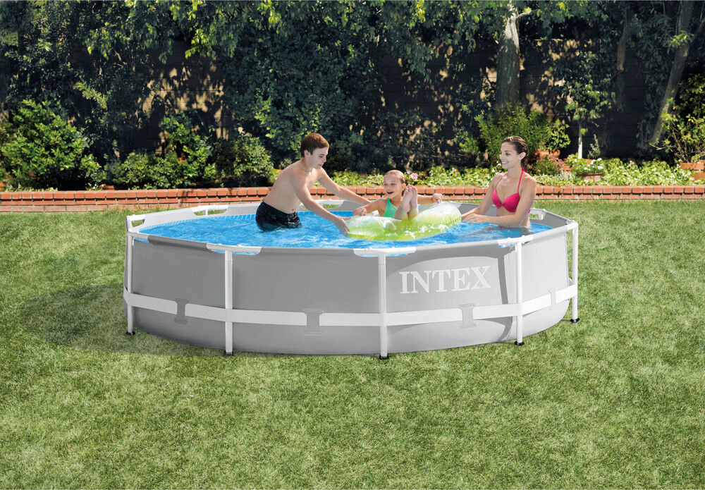 Intex Prism Frame Pool Set - Zwembad - Grijs - 76x305x76 cm - 305 cm