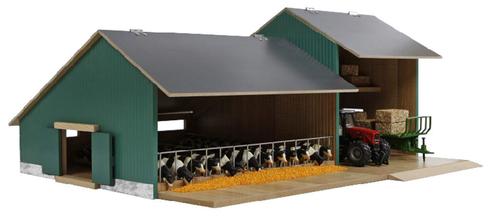 Kids Globe Stal met landbouwloods 1:32 - Accessoires