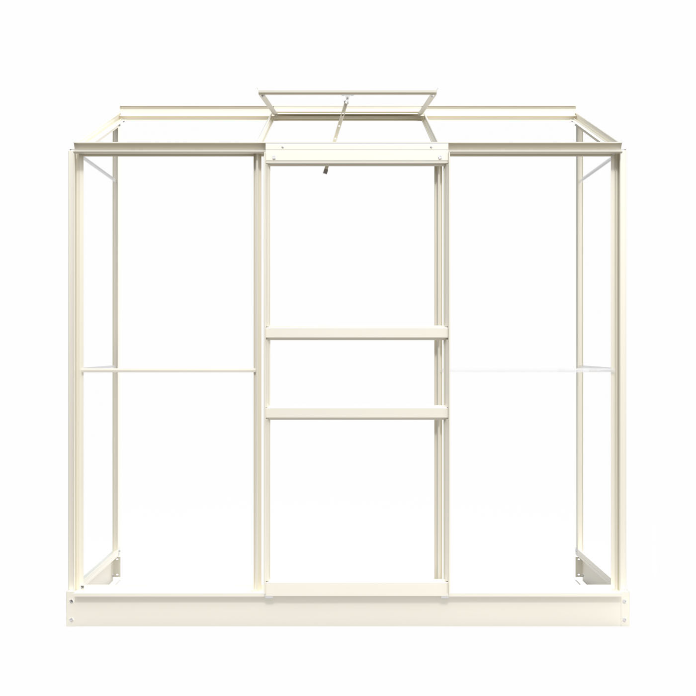 Royal Well Emma II - Muurkas - Wit - 194x194x69 cm - Veiligheidsglas