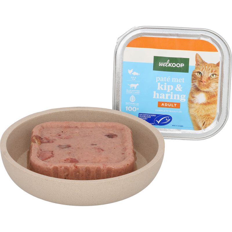 Welkoop Pate - Kattenvoer - 100 Gram - haring