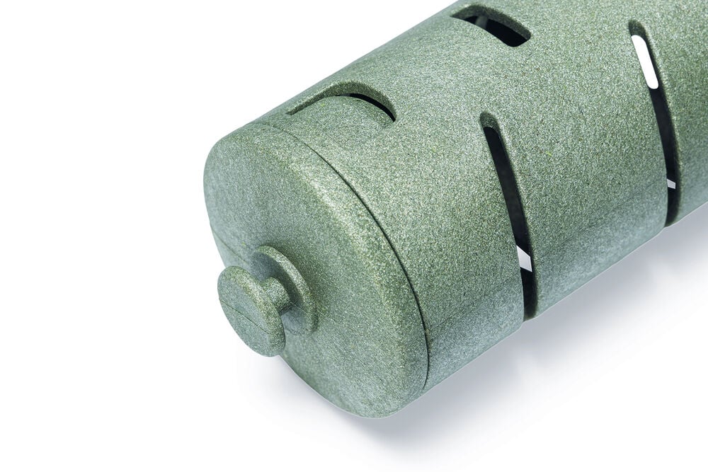 Beeztees Snackroller - Kippenvoerbak - Grijs Groen - 6.5x6.5x22.5 cm