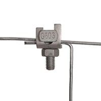 Gallagher - Draadklem gebogen incl Moer - 14.5 cm - 100 Stuks - Grijs - 16.5 cm