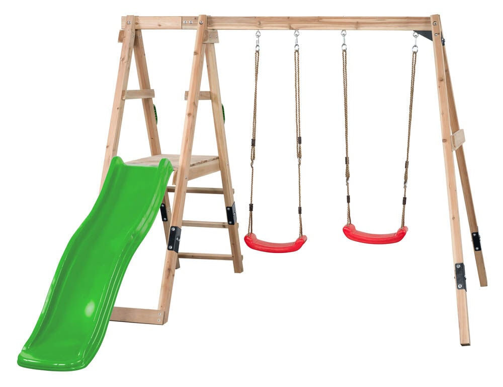 Swing King Ava - Speeltoestel - 48 Kilogram - Appelgroen - Hout Swing King Ava - Speeltoestel - 48 Kilogram - Appelgroen - Hout